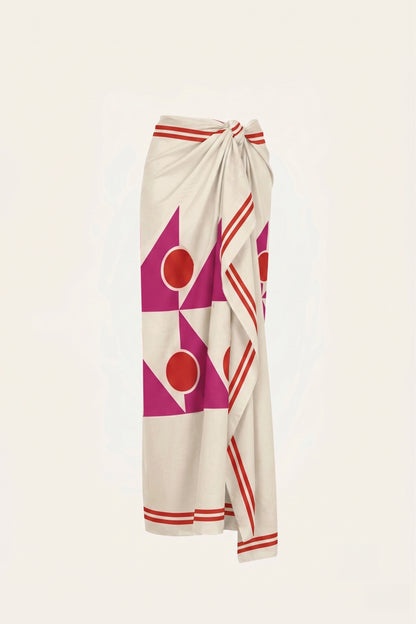 Vallauris Pareo in Fuchsia