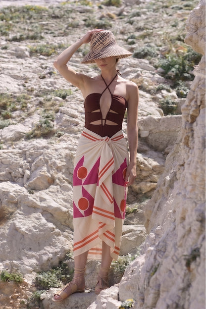 Vallauris Pareo in Fuchsia